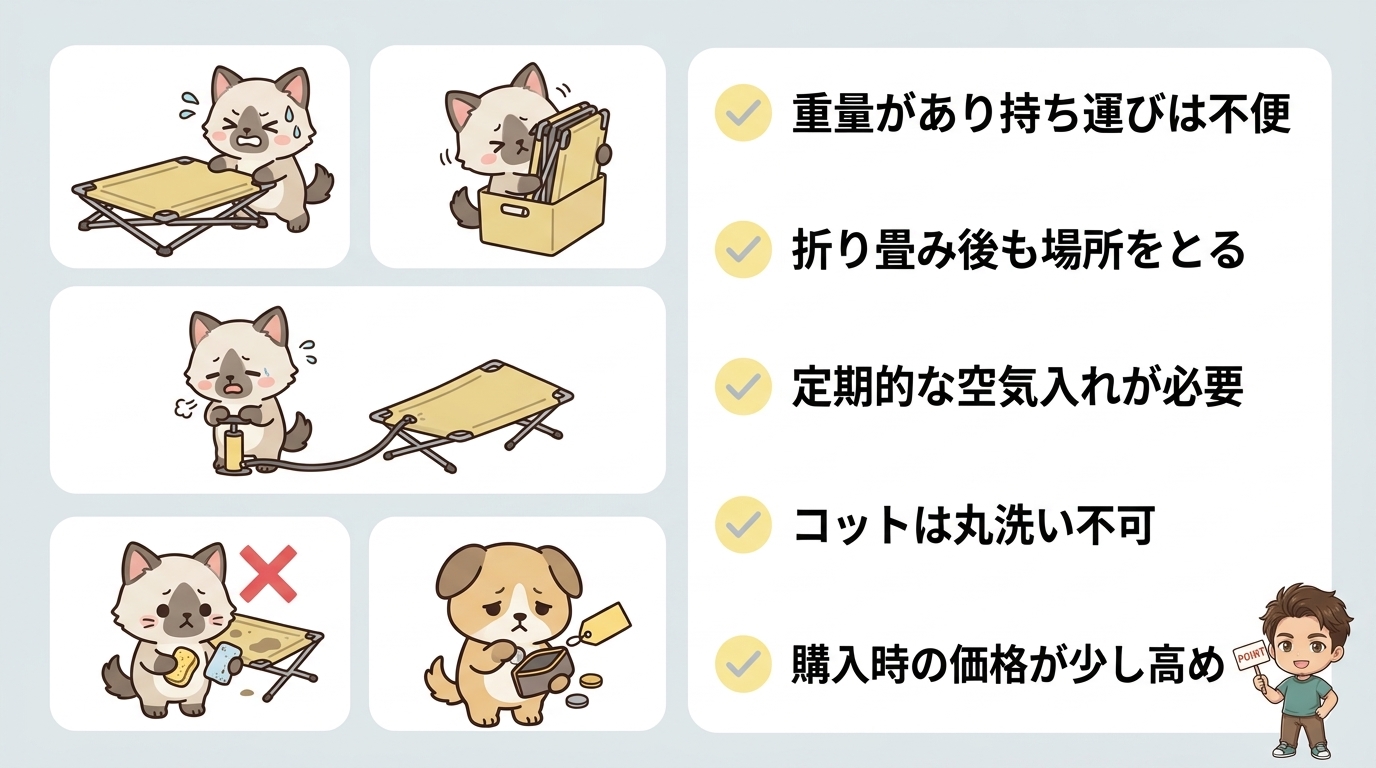 購入前に必ず確認したいエアバギーのデメリット5つ