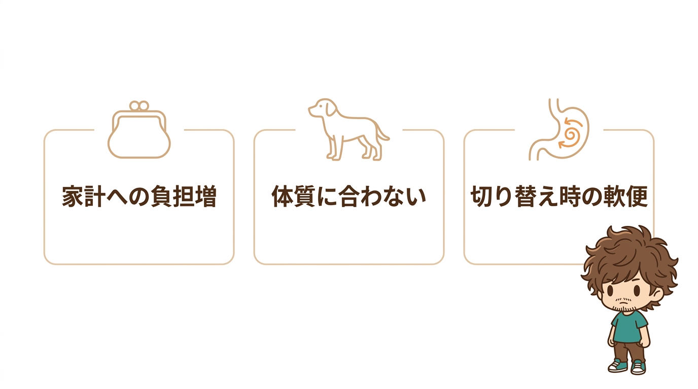 知っておくべき高級ドッグフードのデメリットと切り替えの注意点