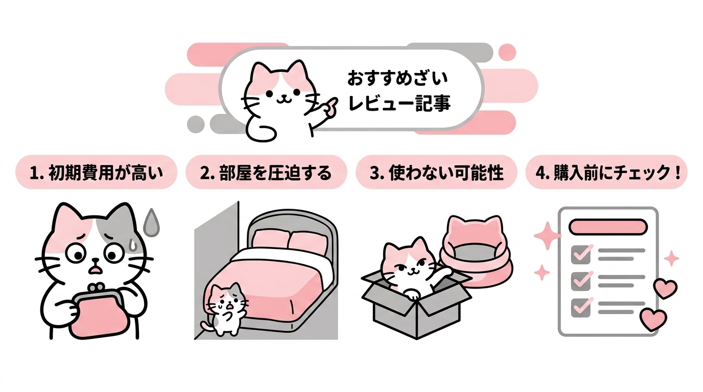 後悔したくない高級猫ベッドの3つのデメリット