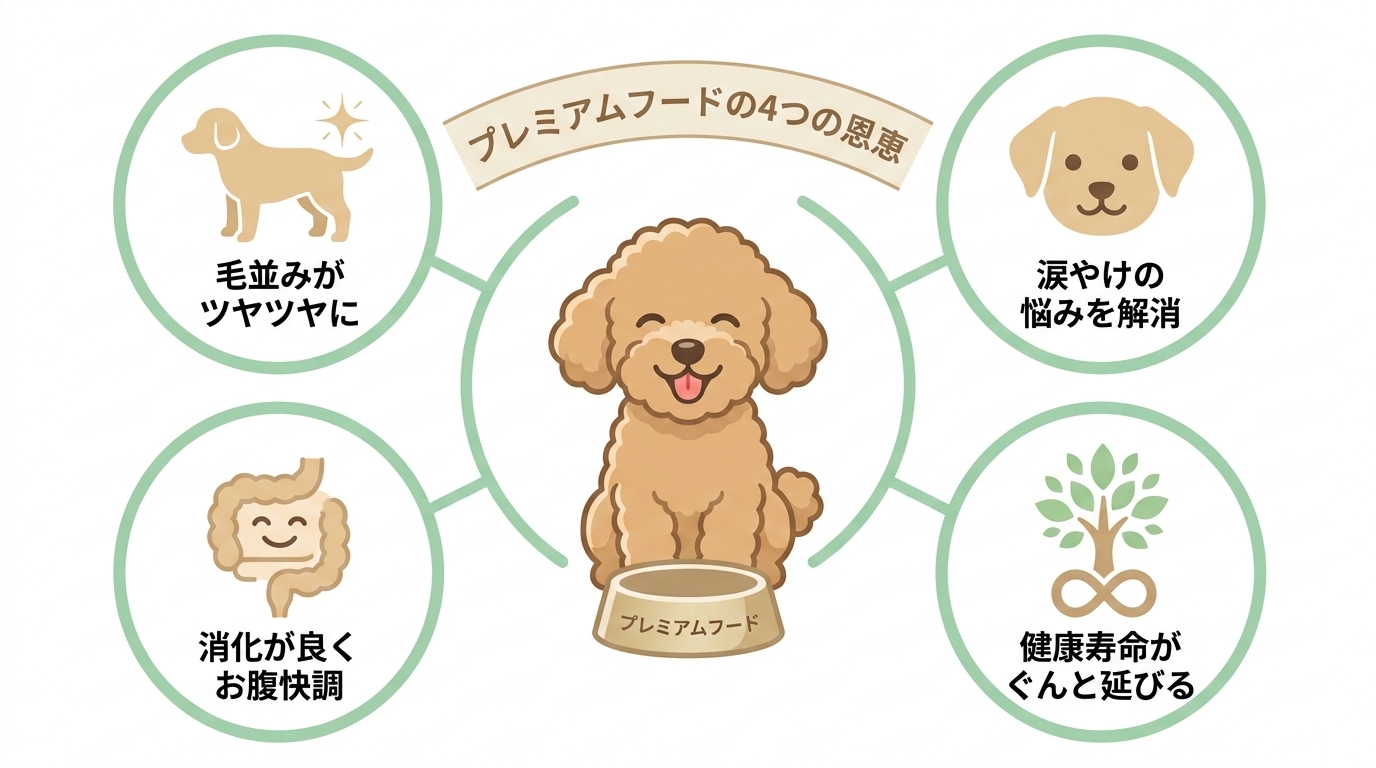 高級フードへの切り替えで期待できる4つのメリット