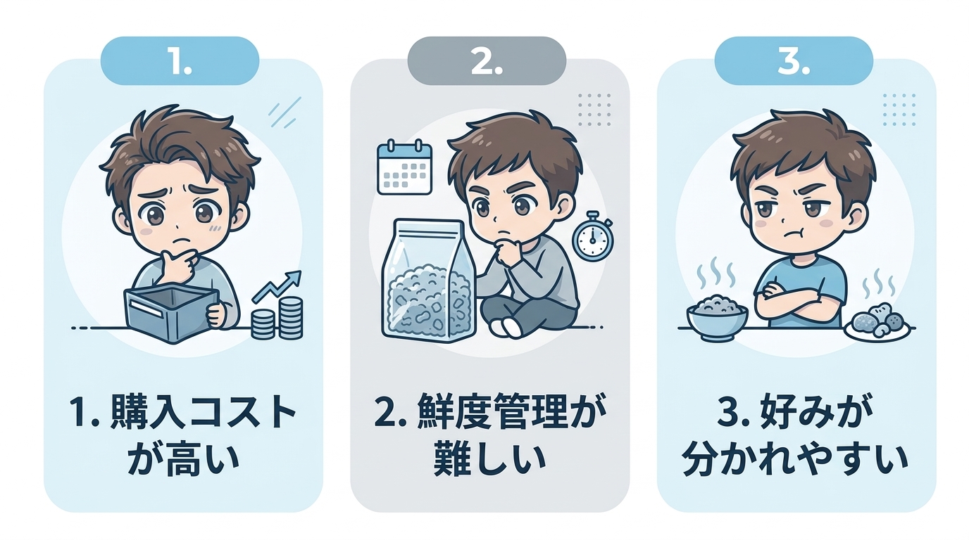 知っておきたい高級フードの気になる3つのデメリット