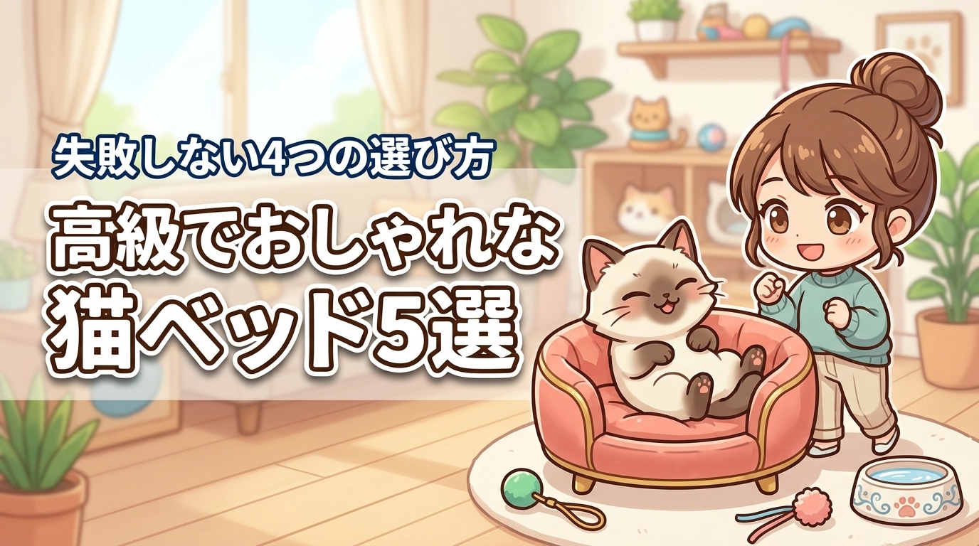 猫におすすめの高級でおしゃれなベッド5選！失敗しない選び方4つの基準